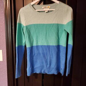 C&C California 100% Cashmere Colorblock Sweater - Size L